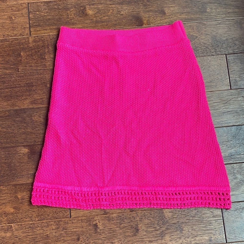 Aqua Hot Pink Mini Skirt